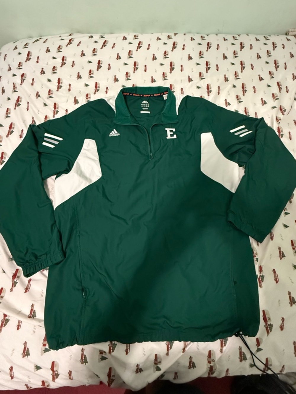 Eastern Michigan Jacket Mens Green NCAA Football Pullover Adidas